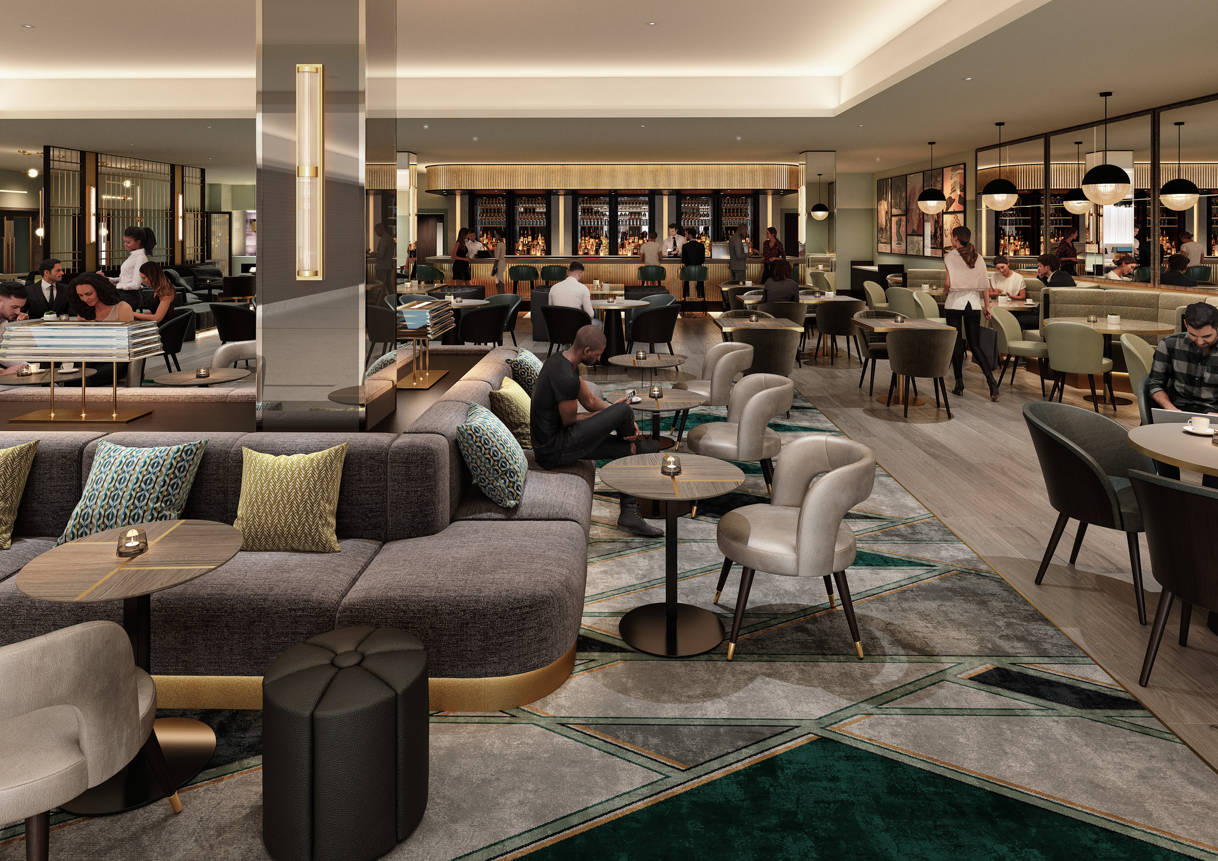 Strand Palace Hotel, Bar (Wide Shot)