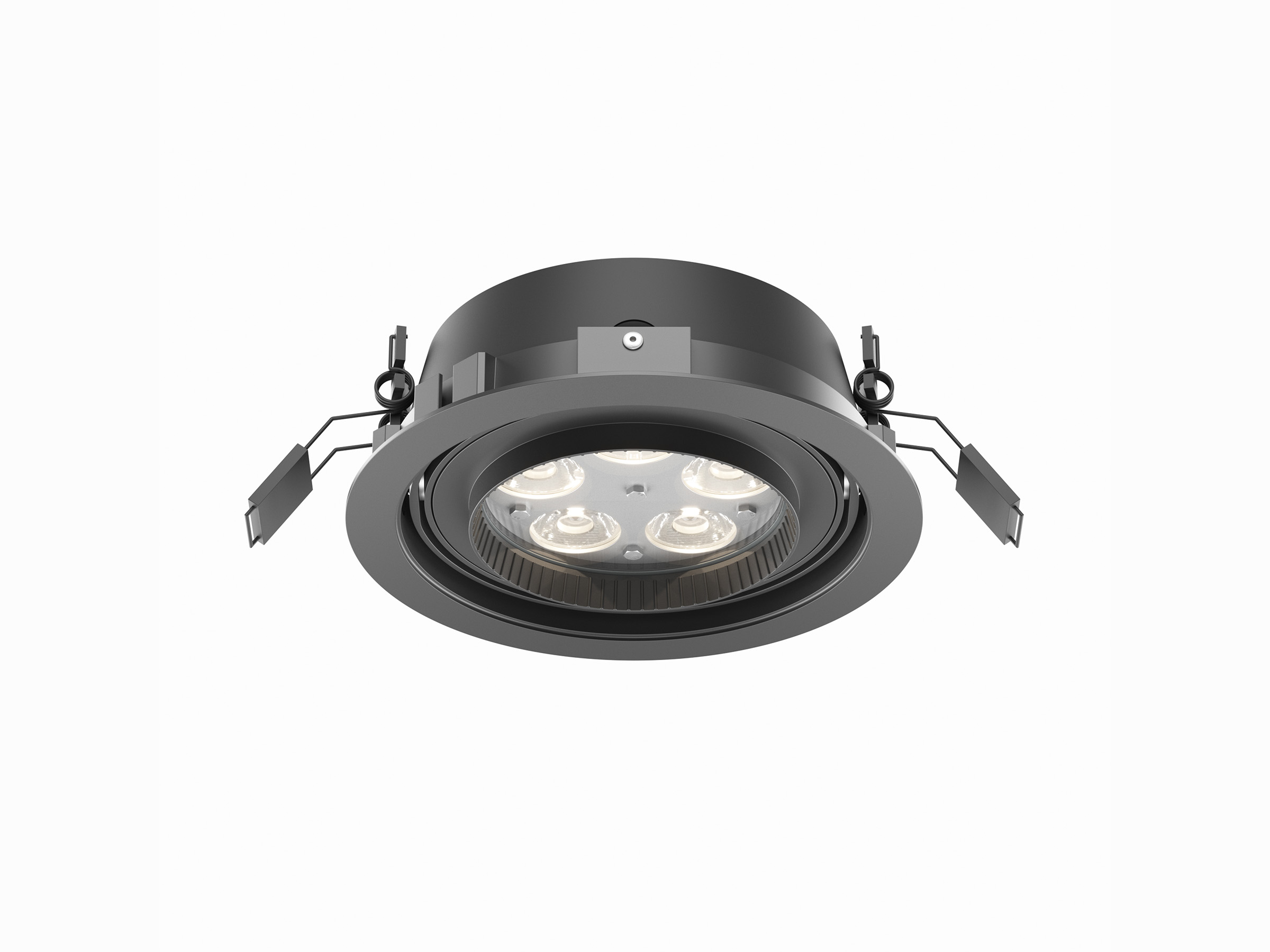Pulsar CAR111 Downlight, Below (Black)